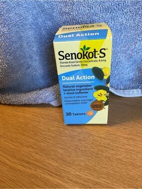 Senokot-S Dual Laxative 30 Tablets New In Box 6/2028